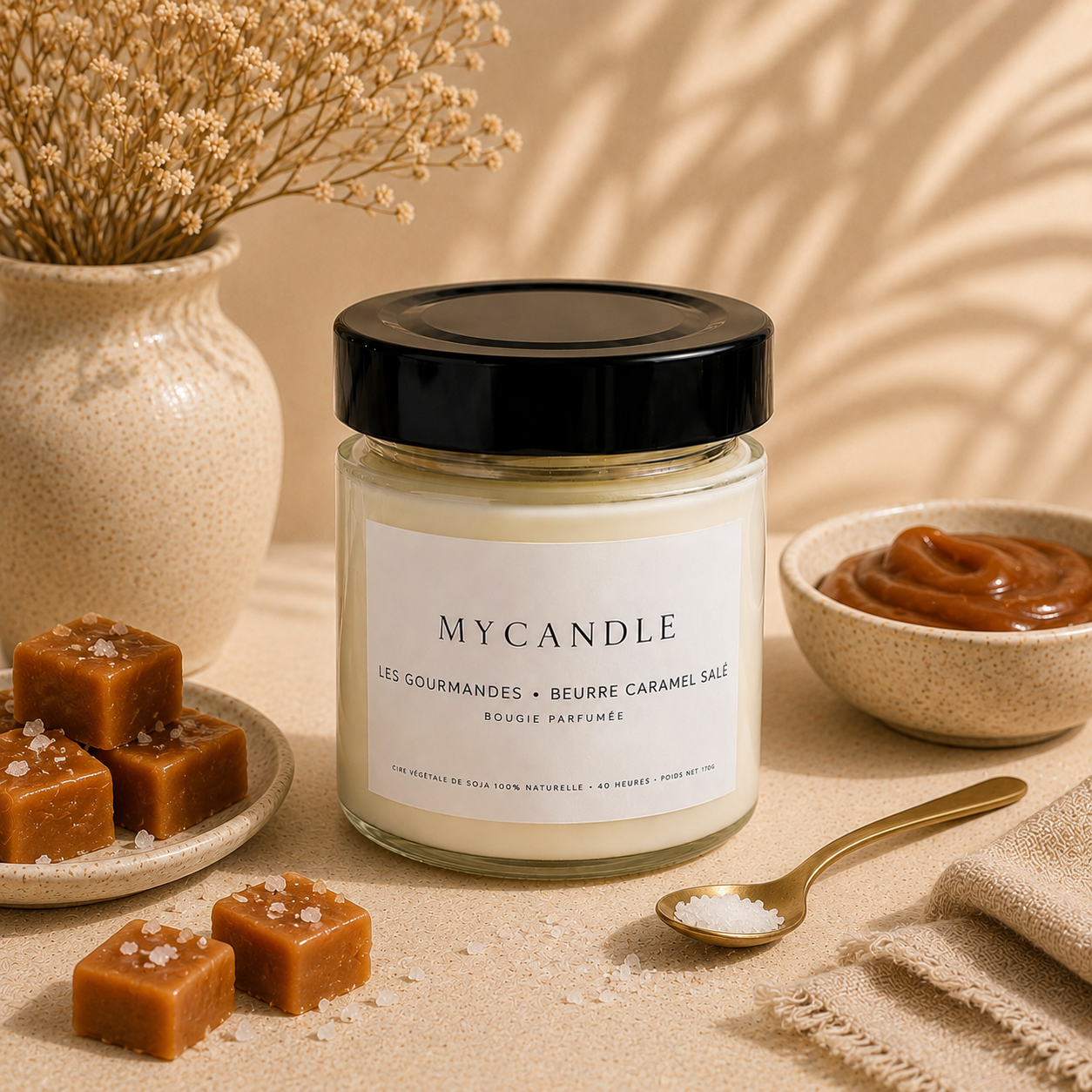 Bougie parfumée Caramel Beurre Salé