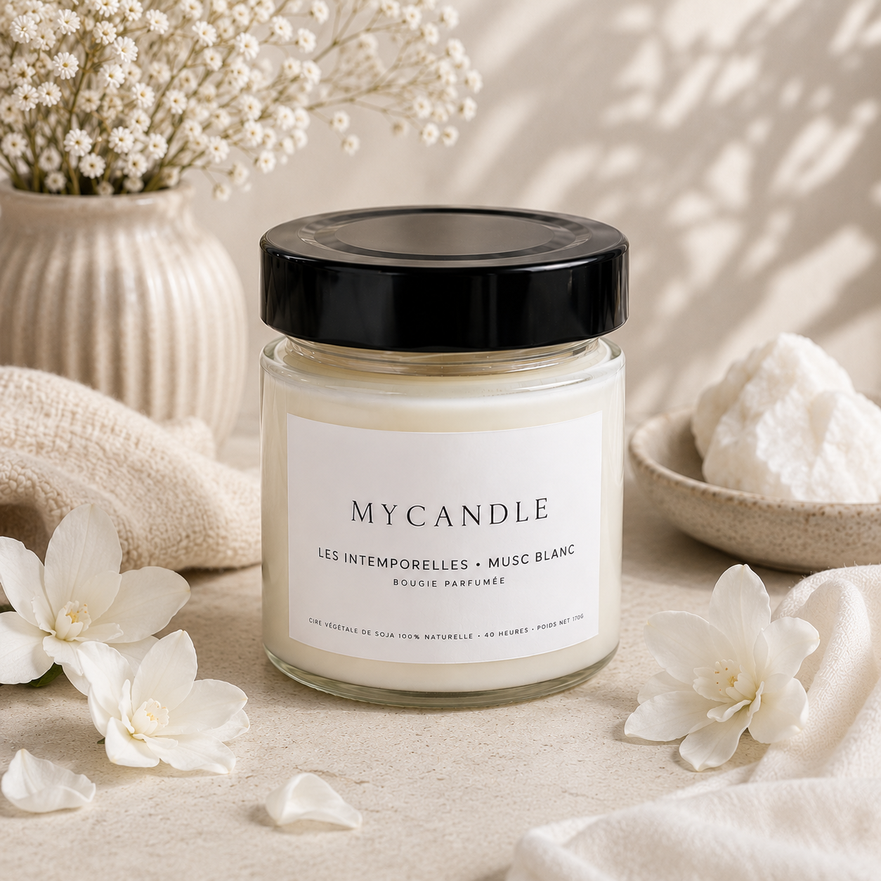Bougie parfumée Musc Blanc
