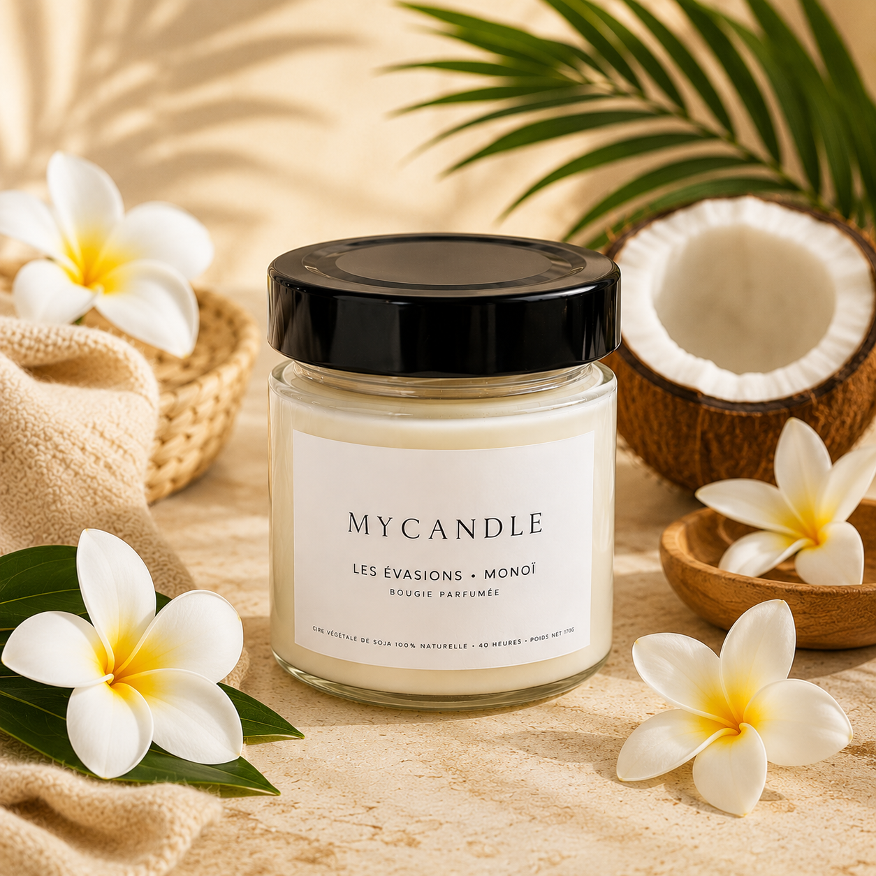 Bougie parfumée Monoï de Tahiti